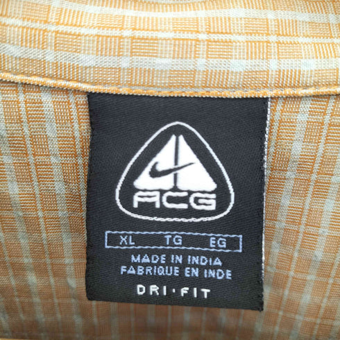 ナイキエーシージー NIKE ACG 00S DRI-FIT チェックフィッシングシャツ メンズ import:XL