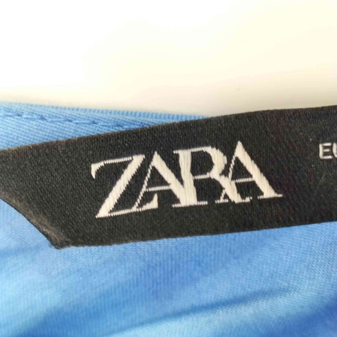 ザラ ZARA バックスリットパフスリーブティアードワンピース レディース JPN:S