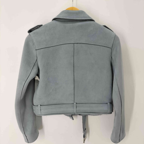 ザラ ZARA スエードダブルライダースジャケット レディース JPN:M