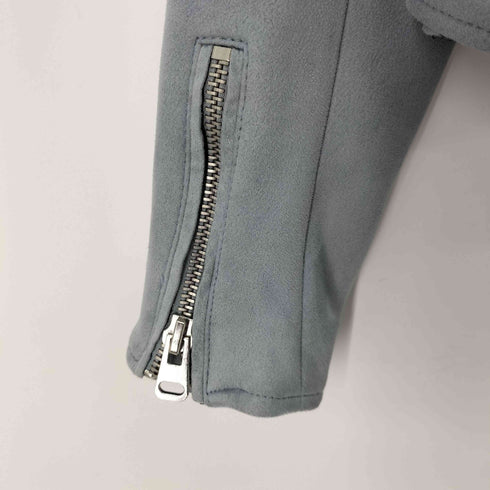ザラ ZARA スエードダブルライダースジャケット レディース JPN:M