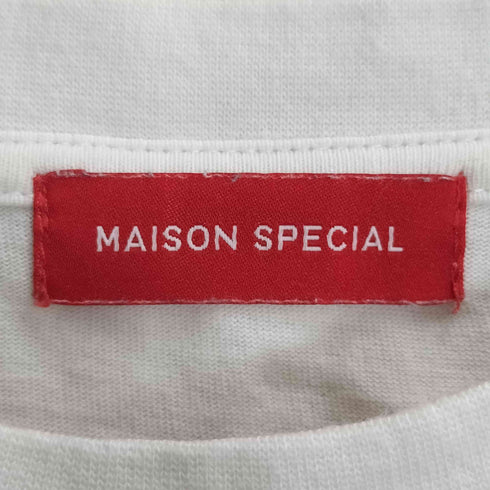 メゾンスペシャル MAISON SPECIAL 両面プリント クルーネックTシャツ メンズ 46