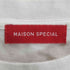 メゾンスペシャル MAISON SPECIAL 両面プリント クルーネックTシャツ メンズ 46