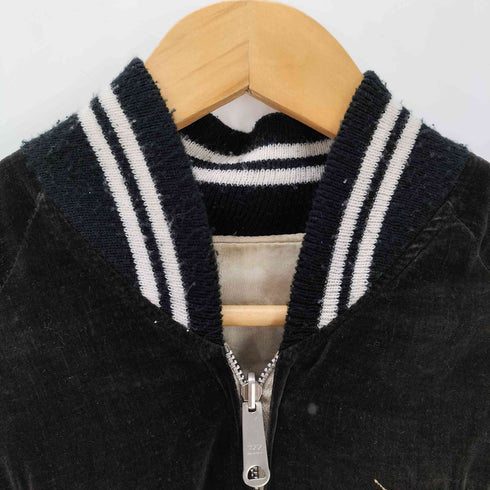 70S 回転式YKK ZIP 虎刺繍 ベロア スカジャン メンズ