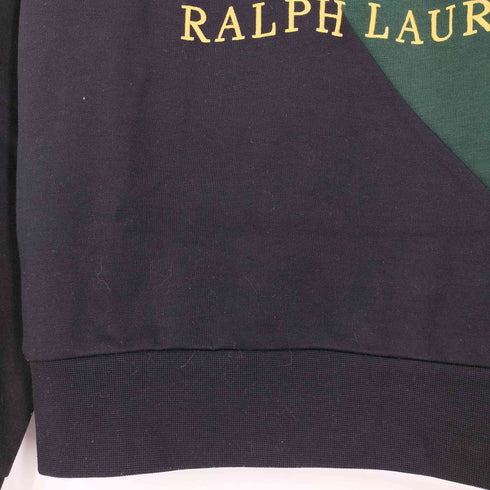 ポロラルフローレン POLO RALPH LAUREN エンブレム ビックポニー刺繍 3 ナンバリング 前V クルーネックスウェット トレーナー メンズ import:S