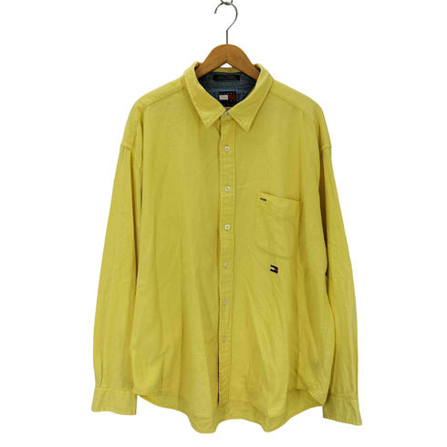 トミーヒルフィガー TOMMY HILFIGER 胸ポケット コットン 長袖シャツ メンズ JPN:XXL
