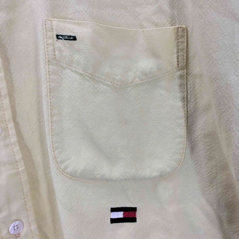 トミーヒルフィガー TOMMY HILFIGER 胸ポケット コットン 長袖シャツ メンズ JPN:XXL