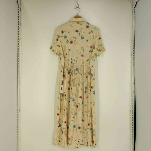 Mimi maternity USA製 フロントエンボス加工 シャツワンピース レディース import:L