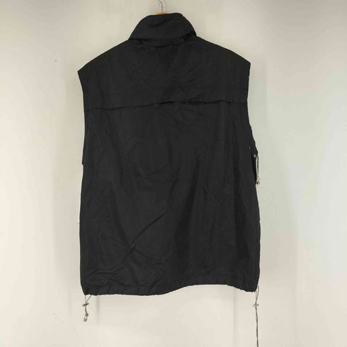 ヴェルサーチスポーツ VERSACE SPORT ナイロン フーデッドベスト ドロスト付き メンズ
