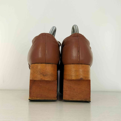 ヴィヴィアンウエストウッド Vivienne Westwood 英国製 Rocking Horse Golf ロッキング ホース ゴルフ タッセル 厚底 レザーシューズ レディース