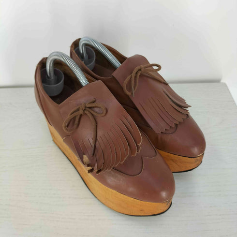 ヴィヴィアンウエストウッド Vivienne Westwood 英国製 Rocking Horse Golf ロッキング ホース ゴルフ タッセル 厚底 レザーシューズ レディース