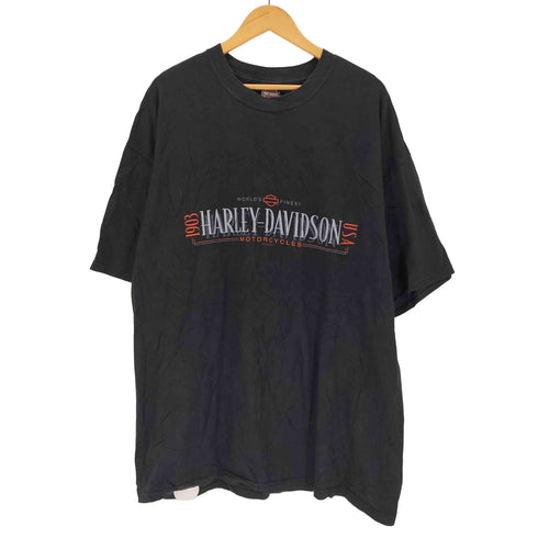ハーレーダビッドソン HARLEY-DAVIDSON USA製 80-90s プリントクルーネックTシャツ メンズ 2XL
