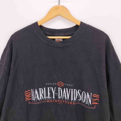 ハーレーダビッドソン HARLEY-DAVIDSON USA製 80-90s プリントクルーネックTシャツ メンズ 2XL