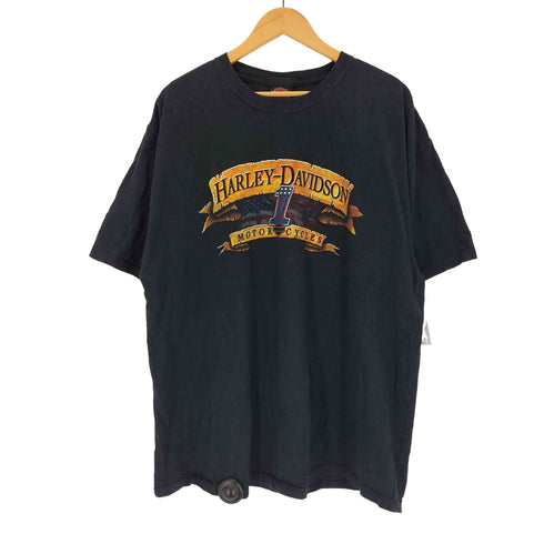 ハーレーダビッドソン HARLEY-DAVIDSON USA製 プリントクルーネックTシャツ メンズ 2XL