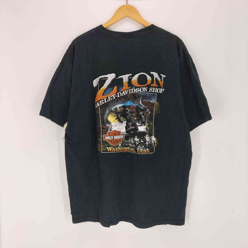 ハーレーダビッドソン HARLEY-DAVIDSON USA製 プリントクルーネックTシャツ メンズ 2XL