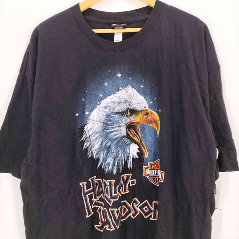 ハーレーダビッドソン HARLEY-DAVIDSON USA製 イーグルプリントクルーネックTシャツ メンズ 3XL