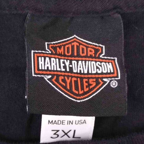 ハーレーダビッドソン HARLEY-DAVIDSON USA製 イーグルプリントクルーネックTシャツ メンズ 3XL