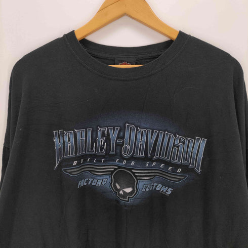 ハーレーダビッドソン HARLEY-DAVIDSON スカルプリントクルーネックTシャツ メンズ XXXL