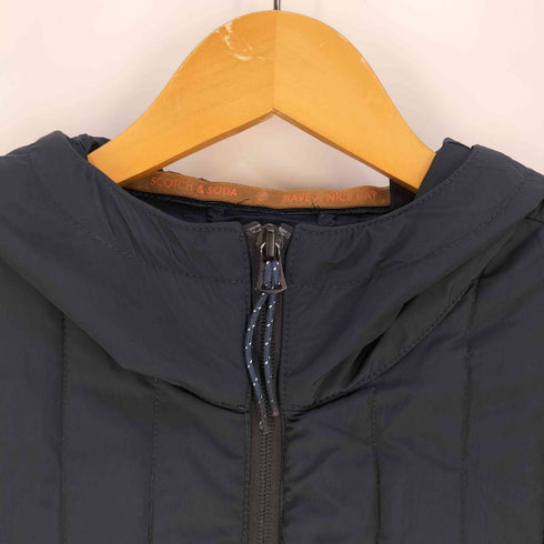 スコッチアンドソーダ SCOTCH&SODA 袖 生地切替 カモフラ キルティング ジップアップ ジャケット メンズ import:M
