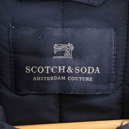 スコッチアンドソーダ SCOTCH&SODA 袖 生地切替 カモフラ キルティング ジップアップ ジャケット メンズ import:M