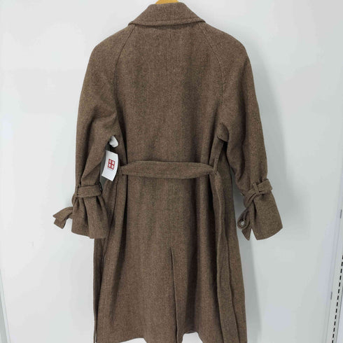 ユニクロ UNIQLO ヘリンボーンストライプロングコート メンズ JPN:M