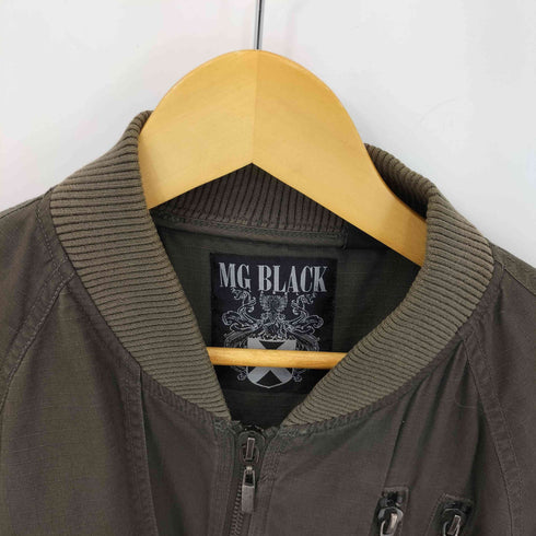 MG BLACK 90S リップストップ ジップアップブルゾン メンズ JPN:L