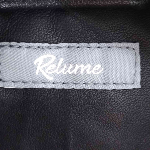 ジャーナルスタンダードレリューム JOURNAL STANDARD relume ラムレザーシングルライダースジャケット レディース JPN:M