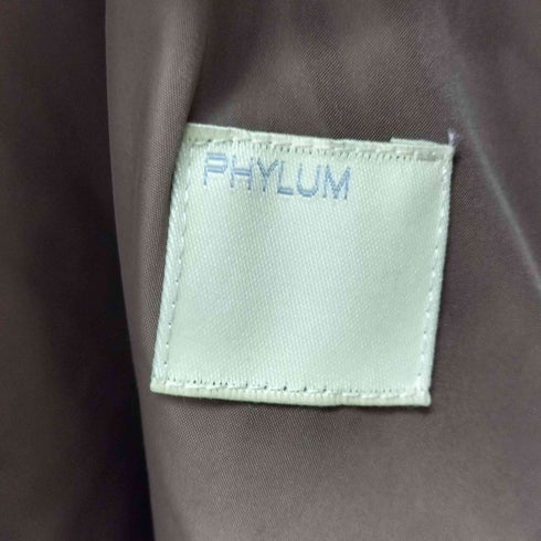 PHYLUM コットンポリトレンチコート メンズ