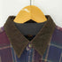 チャップスラルフローレン CHAPS RALPH LAUREN 80S 襟コーデュロイ チェックネルシャツ メンズ import:L