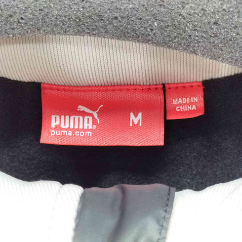 プーマ PUMA フロントロゴ刺繍 裏地フリース ジップアップジャケット メンズ import:M