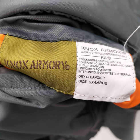 KNOX ARMORY MA-1 フライトジャケット メンズ 2XL