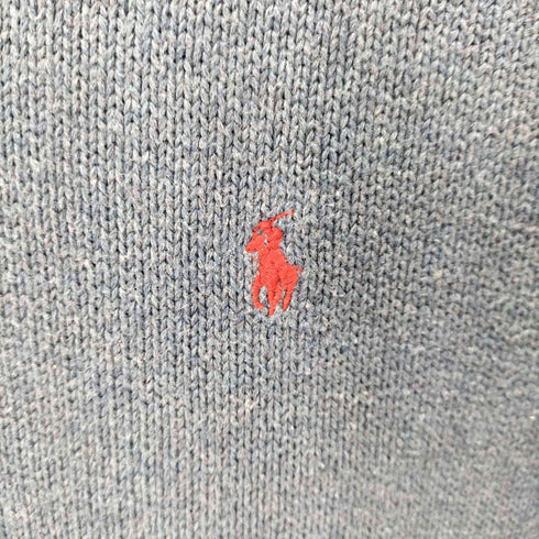 ポロバイラルフローレン Polo by RALPH LAUREN スモールポニー刺繍 クルーネックコットンニット メンズ import:M