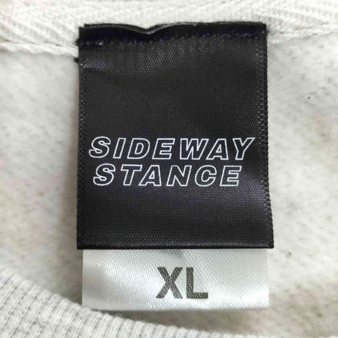 SIDEWAYSTANCE ワンポイントベア刺繍 クルーネック スウェット メンズ JPN:XL