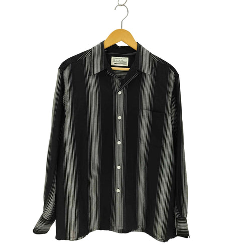 ワコマリア WACKO MARIA 23SS STRIPED OPEN COLLAR SHIRT L/S (TYPE-1) メンズ JPN:S