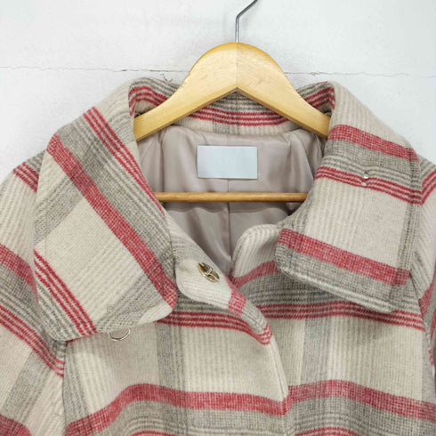 セルフォード CELFORD Aラインスタンドカラーチェックコート レディース JPN:36