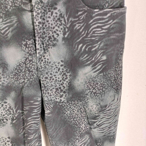 gloria vanderbilt amanda レオパード柄スリムパンツ レディース 10