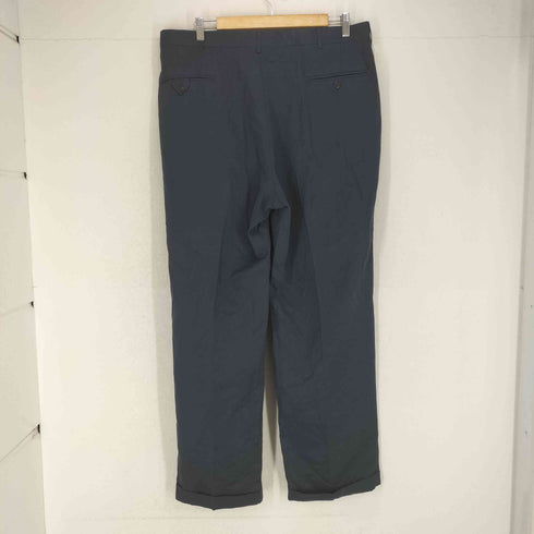 ハガークロージング HAGGAR 2タックポリスラックス メンズ 38×32