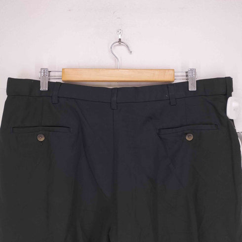 ハガークロージング HAGGAR TALONジッパー ノータックスラックス メンズ 38×29