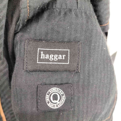 ハガークロージング HAGGAR TALONジッパー ノータックスラックス メンズ 38×29