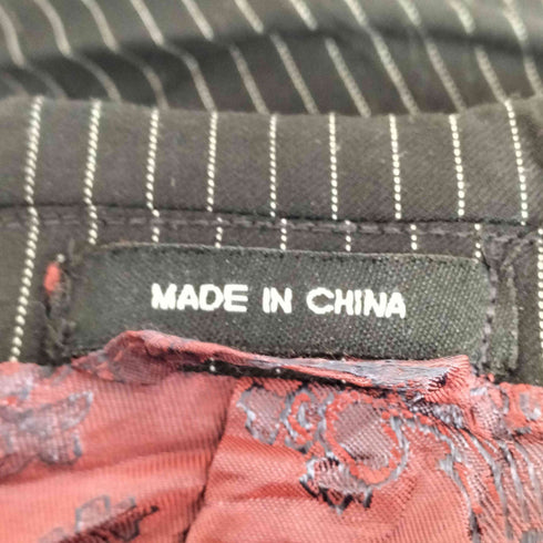 裏地総柄 ストライプテーラードジャケット メンズ 38S