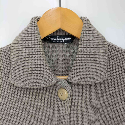 サルヴァトーレフェラガモ Salvatore Ferragamo イタリア製 襟付きカーディガン レディース JPN:S