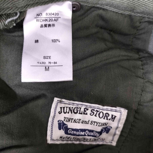 ジャングルストーム JUNGLE STORM コットン ツイル オーバーオール レディース M