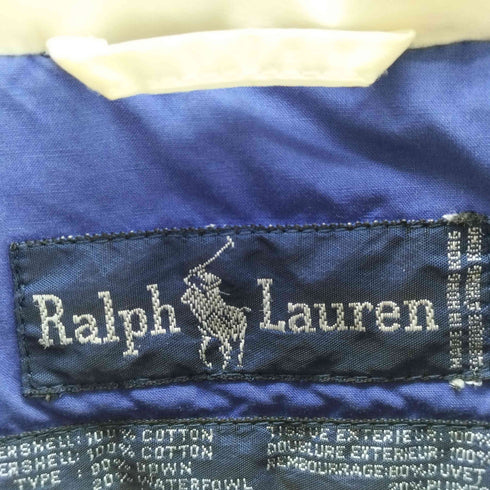 ラルフローレン RALPH LAUREN 90s 香港製 ワッペンダウンジャケット メンズ JPN:S