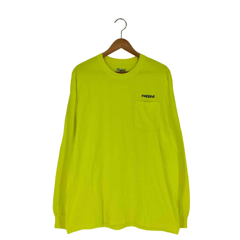 ラギッド RUGGED ロゴプリント ポケット ロングスリーブTシャツ メンズ JPN:L