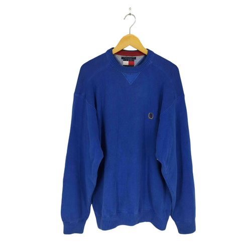 トミーヒルフィガー TOMMY HILFIGER 90s Vガゼットコットンリブニット メンズ JPN:L
