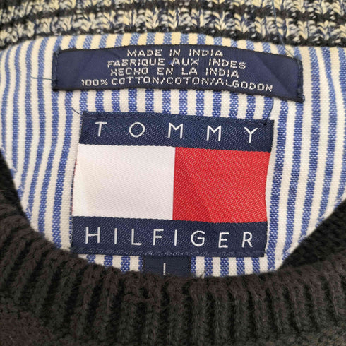 トミーヒルフィガー TOMMY HILFIGER 90s Vガゼットコットンリブニット メンズ JPN:L