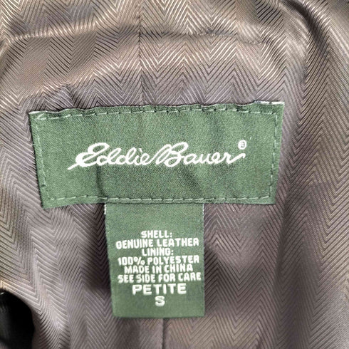 エディーバウアー Eddie Bauer 90~00S レザーテーラードジャケット レディース JPN:S