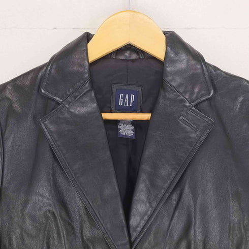 ギャップ Gap 00S OLD レザーテーラードジャケット レディース 8