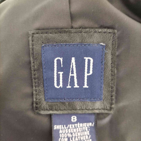 ギャップ Gap 00S OLD レザーテーラードジャケット レディース 8