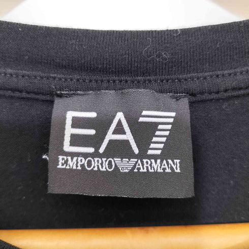 エンポリオアルマーニイーエーセブン EMPORIO ARMANI EA7 ロゴ ラバープリント クルーネックTシャツ ロンT メンズ import:S