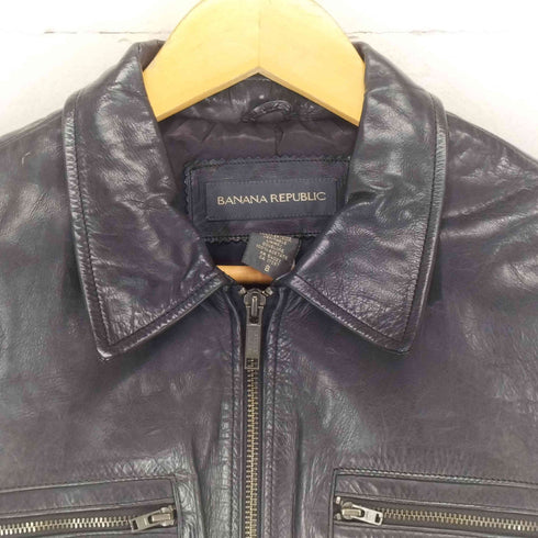 バナナリパブリック BANANA REPUBLIC マルチポケットレザーブルゾン レディース 8